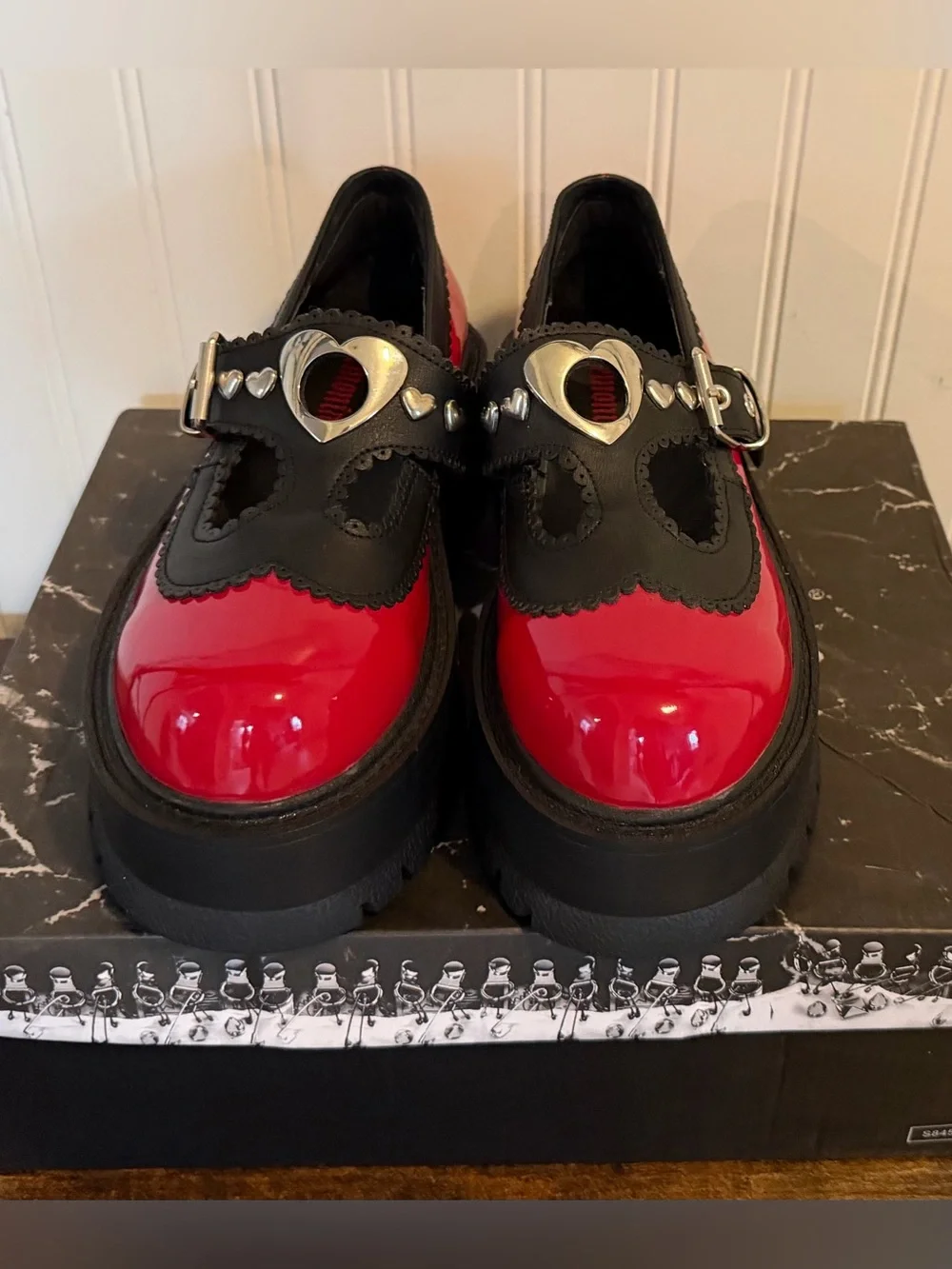 Demonia heart studded